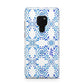 Personalised Floral Greek Tiles Huawei Mate 20 Phone Case