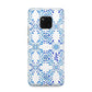 Personalised Floral Greek Tiles Huawei Mate 20 Pro Phone Case