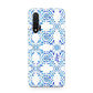 Personalised Floral Greek Tiles Huawei Nova 6 Phone Case