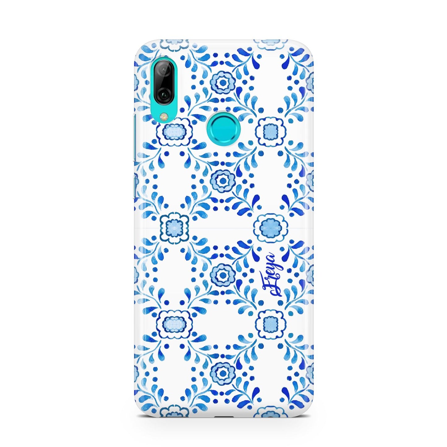 Personalised Floral Greek Tiles Huawei P Smart 2019 Case
