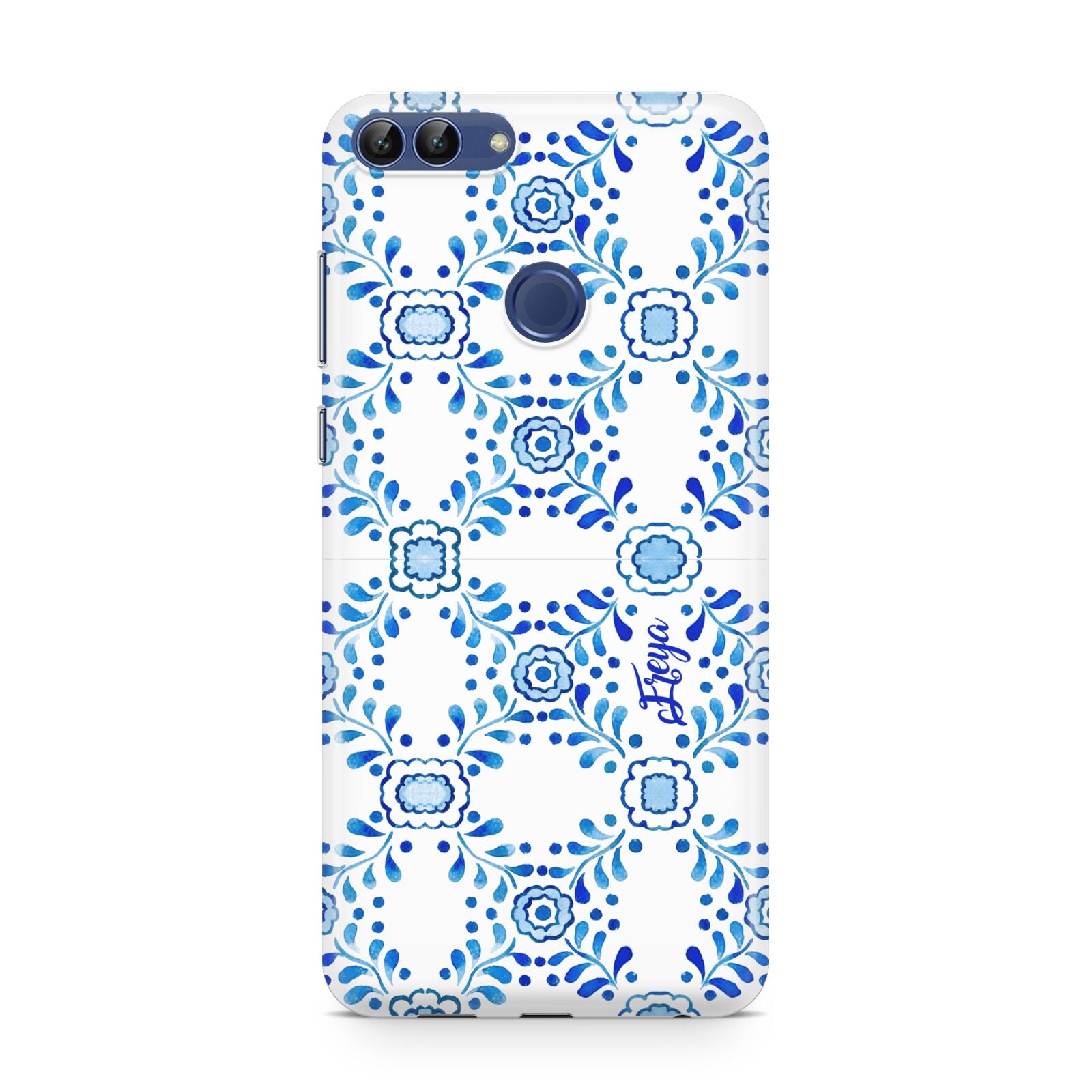 Personalised Floral Greek Tiles Huawei P Smart Case