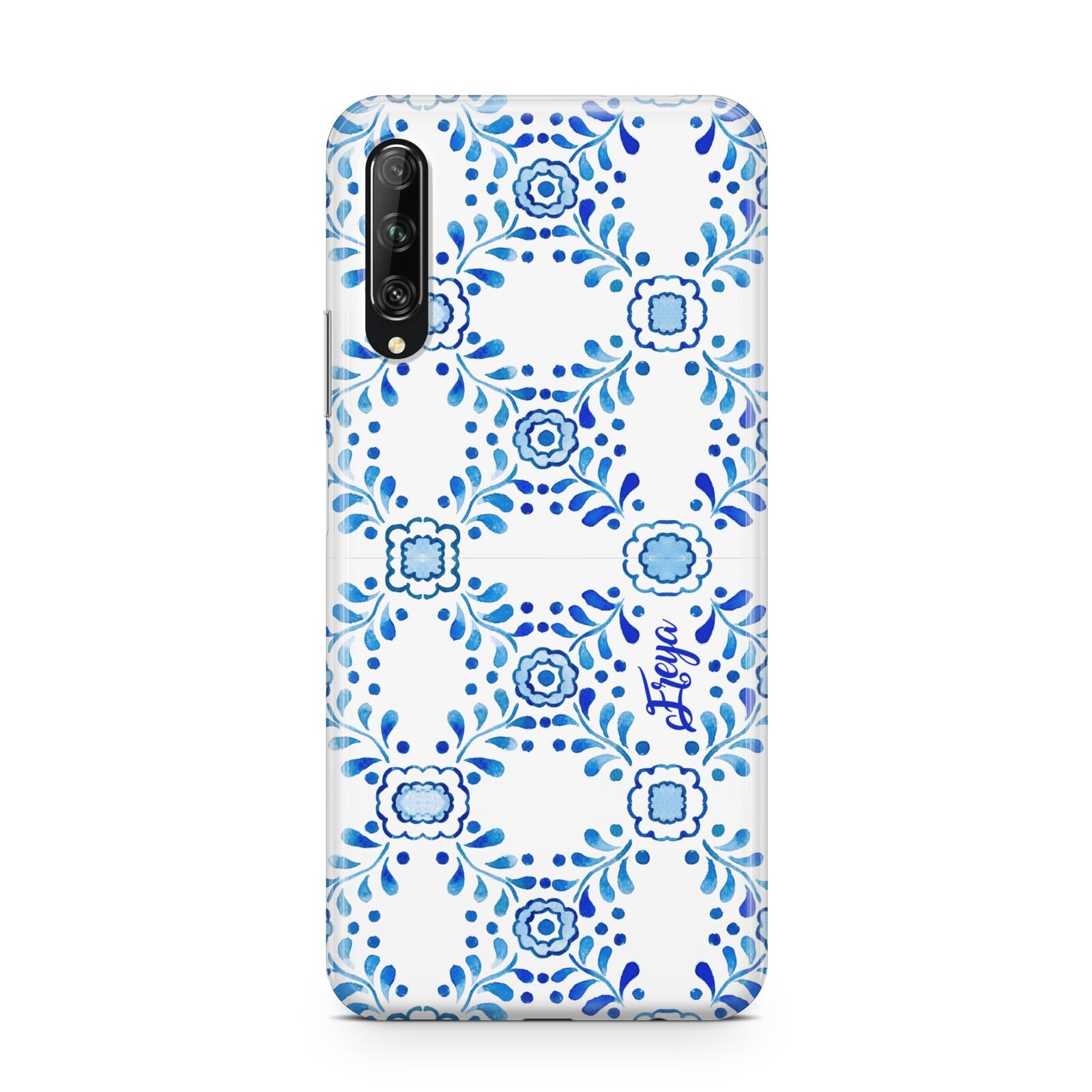 Personalised Floral Greek Tiles Huawei P Smart Pro 2019