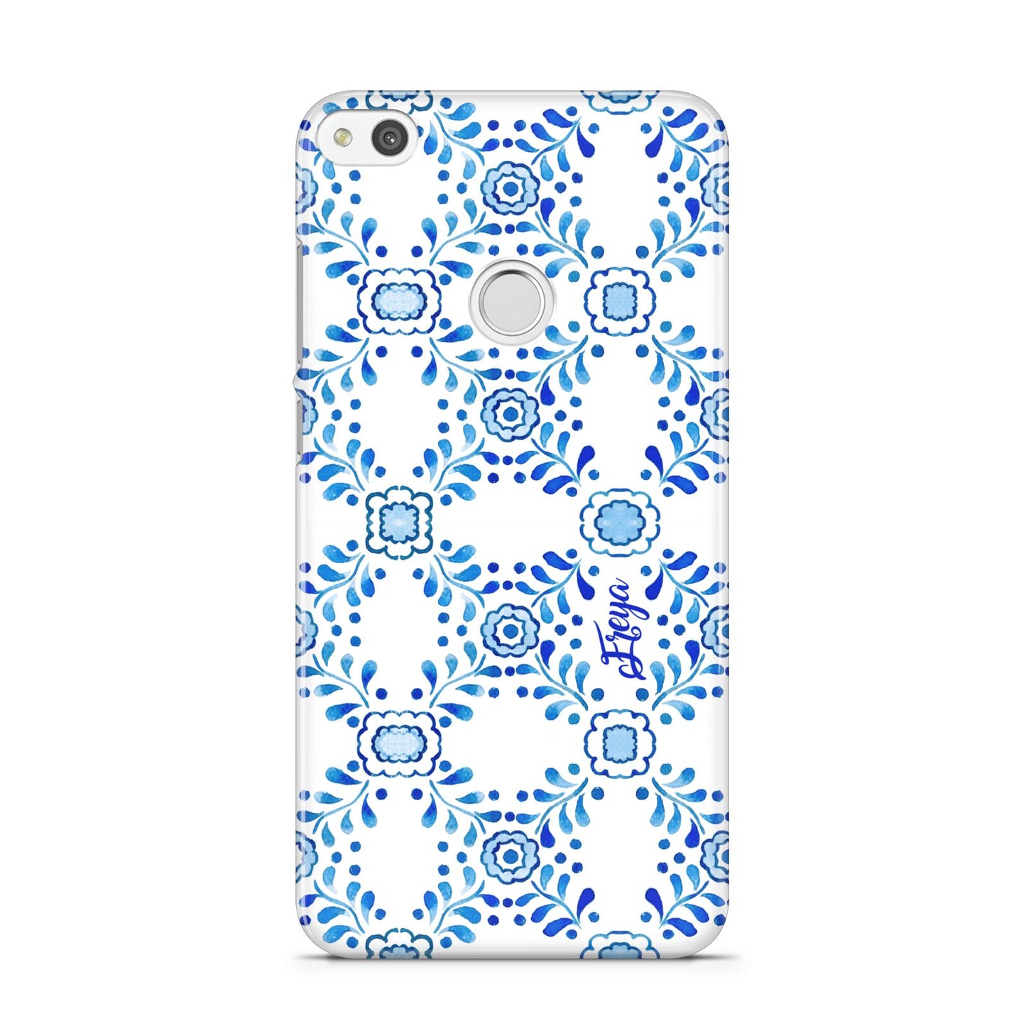 Personalised Floral Greek Tiles Huawei P8 Lite Case
