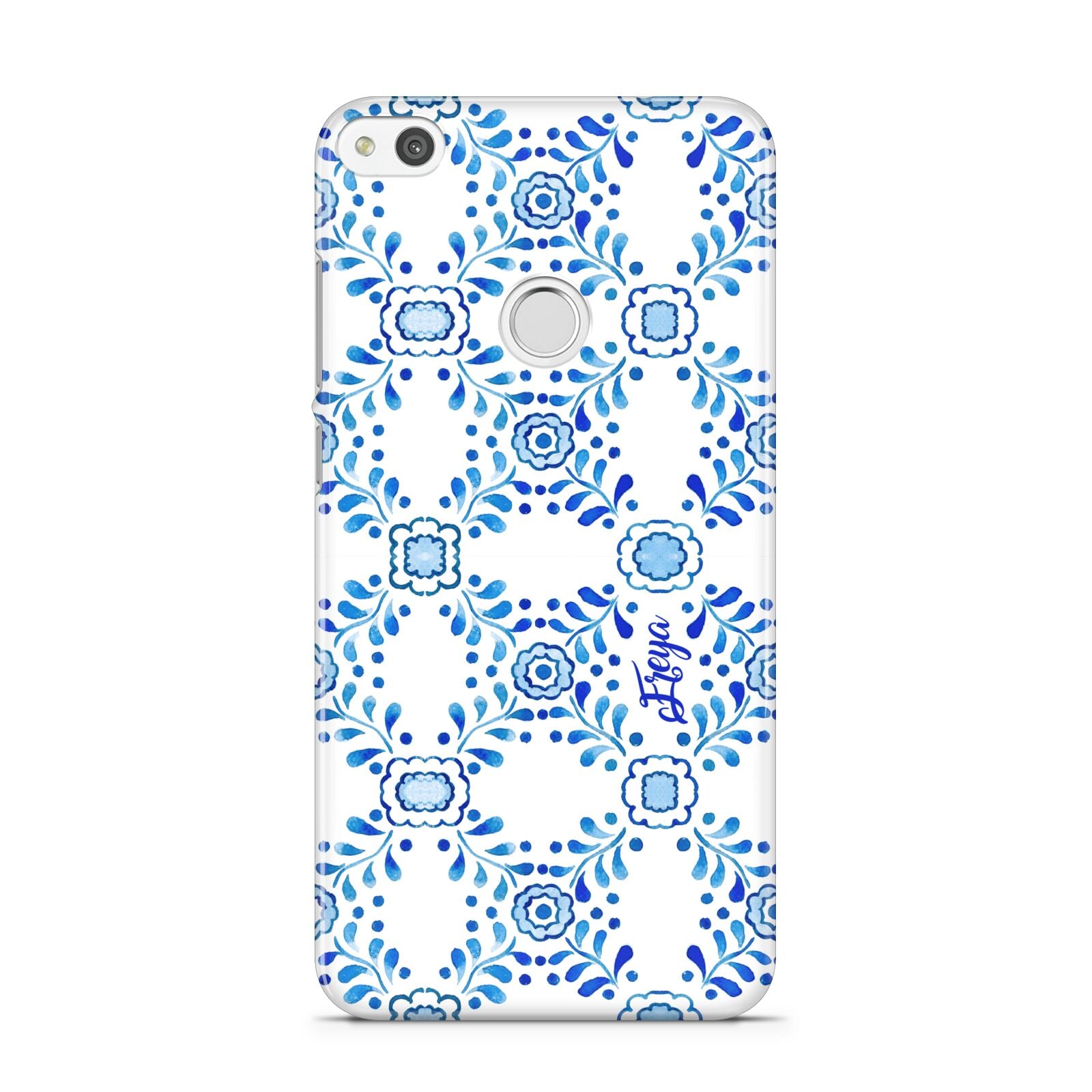Personalised Floral Greek Tiles Huawei P8 Lite Case