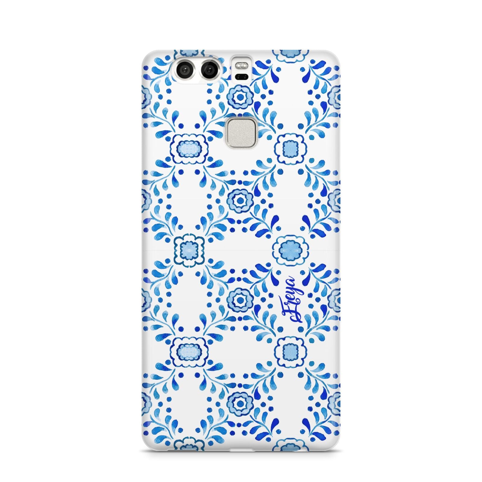 Personalised Floral Greek Tiles Huawei P9 Case