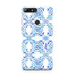 Personalised Floral Greek Tiles Huawei Y7 2018