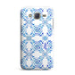 Personalised Floral Greek Tiles Samsung Galaxy J7 Case