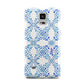 Personalised Floral Greek Tiles Samsung Galaxy Note 4 Case