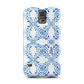 Personalised Floral Greek Tiles Samsung Galaxy S5 Case