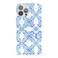 Personalised Floral Greek Tiles iPhone 13 Pro Max Full Wrap 3D Snap Case