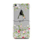 Personalised Floral Initial Apple iPhone 5c Case