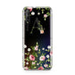 Personalised Floral Initial Huawei Enjoy 10s Phone Case