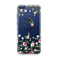 Personalised Floral Initial Huawei P Smart Case