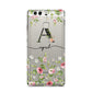 Personalised Floral Initial Huawei P9 Case