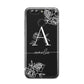 Personalised Floral Initial with Name Huawei Nova 2s Phone Case