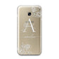 Personalised Floral Initial with Name Samsung Galaxy A3 2017 Case on gold phone
