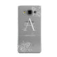 Personalised Floral Initial with Name Samsung Galaxy A3 Case