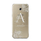 Personalised Floral Initial with Name Samsung Galaxy A5 2017 Case on gold phone