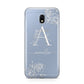 Personalised Floral Initial with Name Samsung Galaxy J3 2017 Case