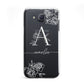 Personalised Floral Initial with Name Samsung Galaxy J5 Case