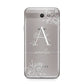 Personalised Floral Initial with Name Samsung Galaxy J7 2017 Case
