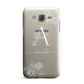 Personalised Floral Initial with Name Samsung Galaxy J7 Case