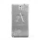 Personalised Floral Initial with Name Samsung Galaxy Note 3 Case