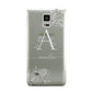 Personalised Floral Initial with Name Samsung Galaxy Note 4 Case