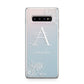 Personalised Floral Initial with Name Samsung Galaxy S10 Plus Case