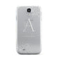 Personalised Floral Initial with Name Samsung Galaxy S4 Case