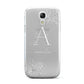 Personalised Floral Initial with Name Samsung Galaxy S4 Mini Case