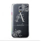 Personalised Floral Initial with Name Samsung Galaxy S5 Mini Case