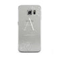 Personalised Floral Initial with Name Samsung Galaxy S6 Case