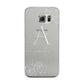 Personalised Floral Initial with Name Samsung Galaxy S6 Edge Case