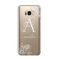 Personalised Floral Initial with Name Samsung Galaxy S8 Plus Case