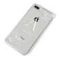 Personalised Floral Initial with Name iPhone 8 Plus Bumper Case on Silver iPhone Alternative Image