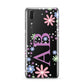 Personalised Floral Initials Huawei P20 Phone Case