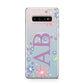 Personalised Floral Initials Protective Samsung Galaxy Case