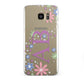 Personalised Floral Initials Samsung Galaxy S7 Edge Case