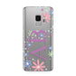 Personalised Floral Initials Samsung Galaxy S9 Case
