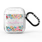 Personalised Floral Meadow AirPods Glitter Case