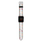 Personalised Floral Meadow Apple Watch Strap with Silver Hardware