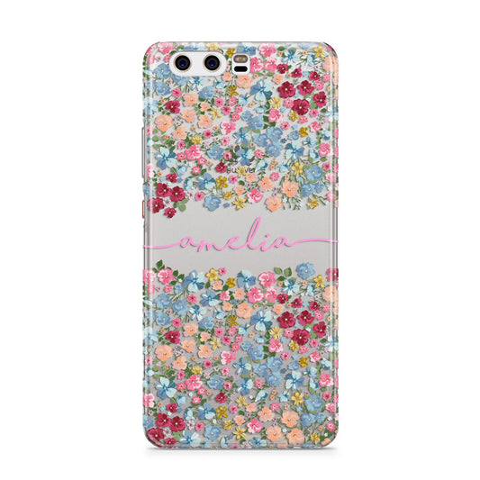 Personalised Floral Meadow Huawei P10 Phone Case