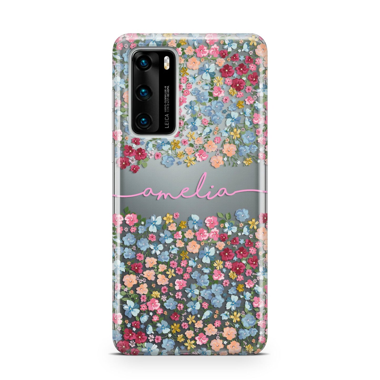 Personalised Floral Meadow Huawei P40 Phone Case