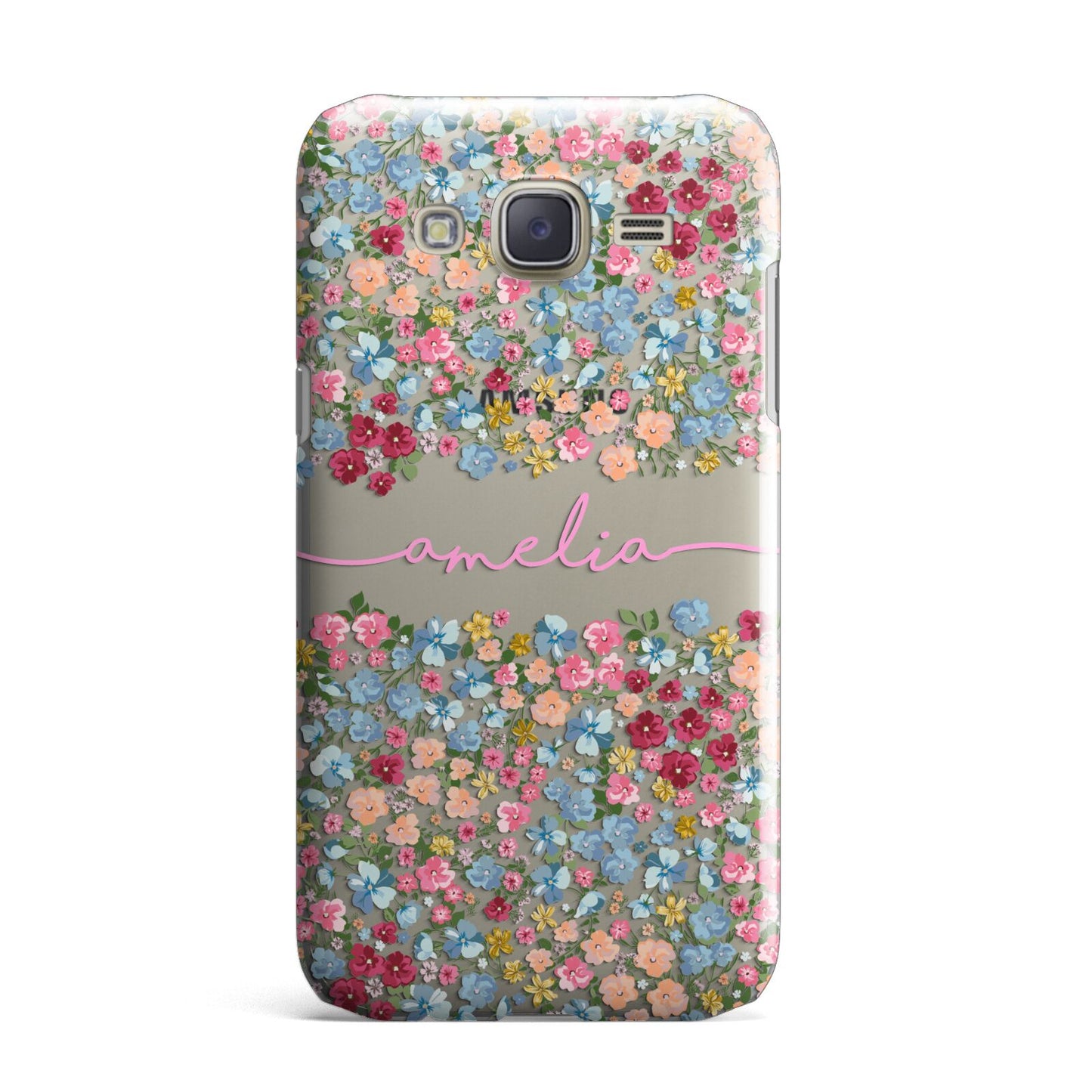 Personalised Floral Meadow Samsung Galaxy J7 Case