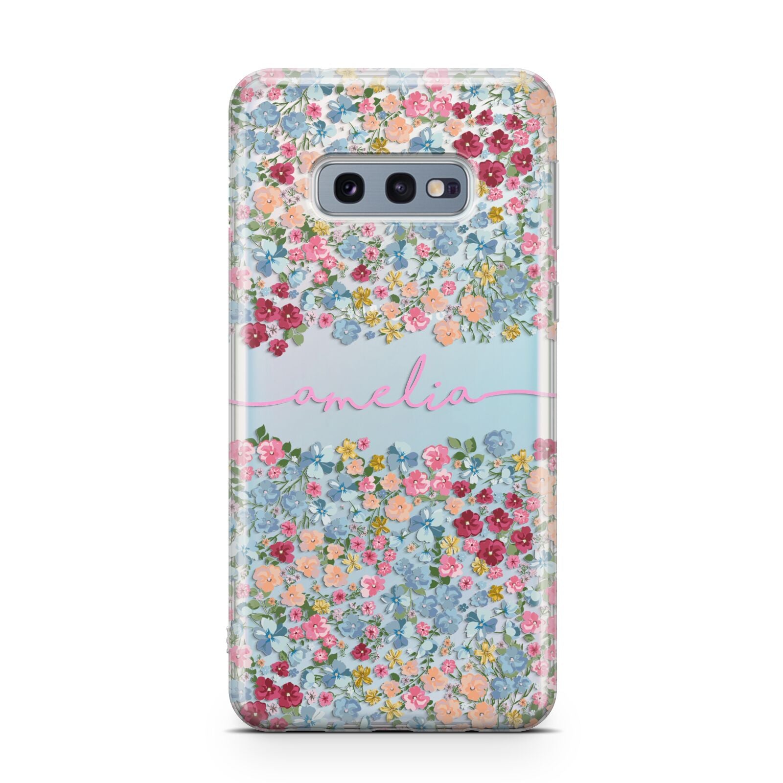 Personalised Floral Meadow Samsung Galaxy S10E Case