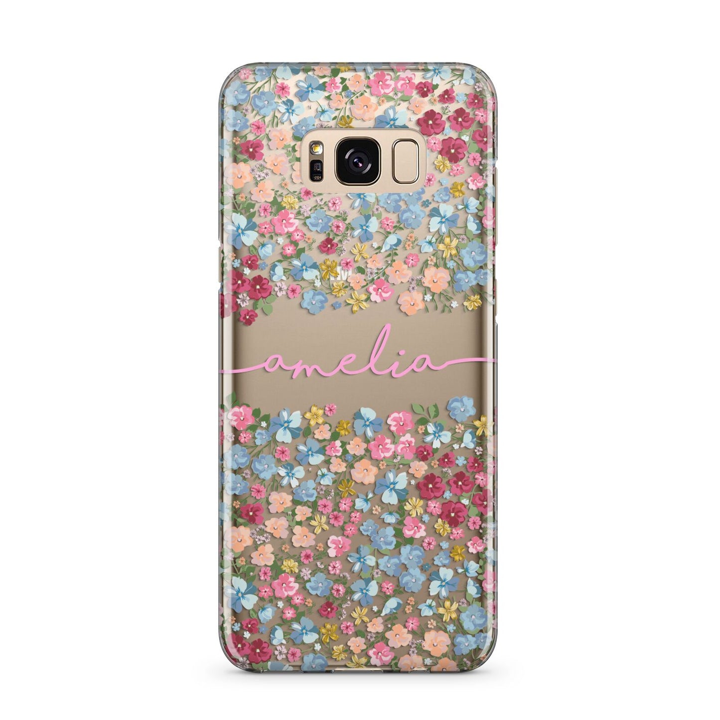 Personalised Floral Meadow Samsung Galaxy S8 Plus Case