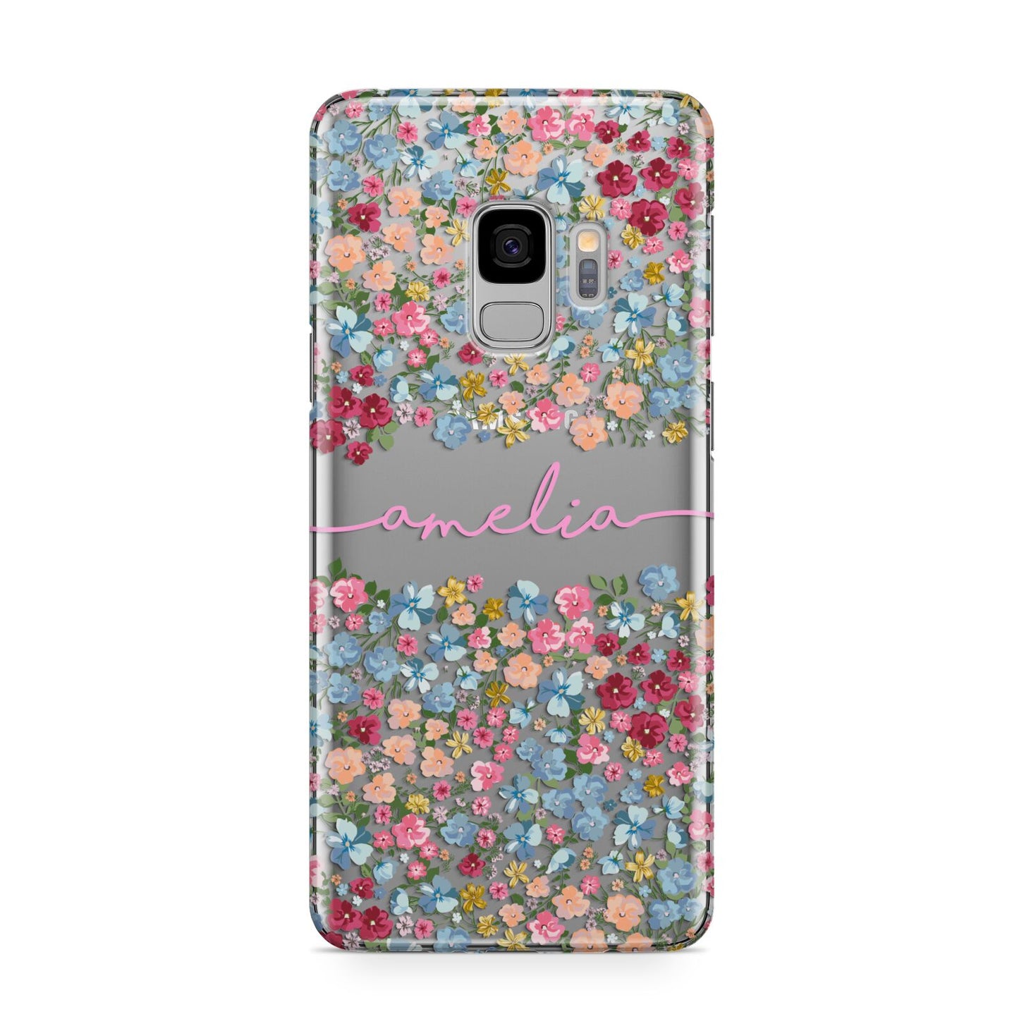 Personalised Floral Meadow Samsung Galaxy S9 Case