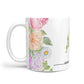 Personalised Floral Monogram 10oz Mug Alternative Image 1