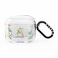 Personalised Floral Monogram AirPods Clear Case 3rd Gen